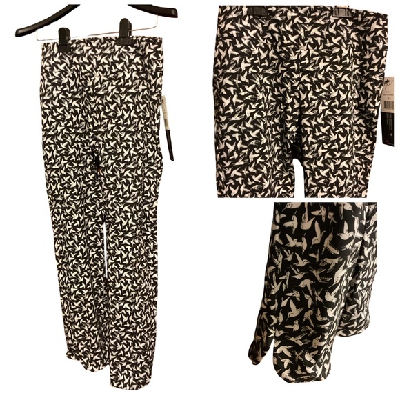 ☃️ NWT UP! Black White Birdie Pants Size 4